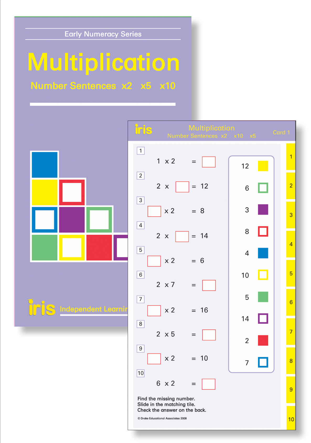 Iris Study Cards: Early Numeracy Year 2 - Unknown Numbers